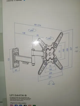 Soporte tv extensible