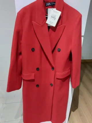 Abrigo Zara Lana Manteco Oversize XS