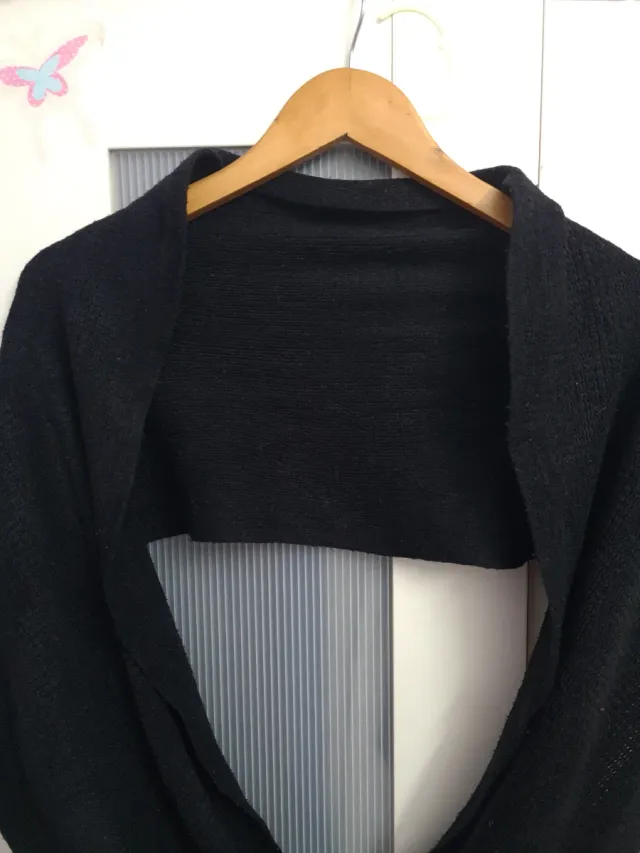 Bufanda circular negra