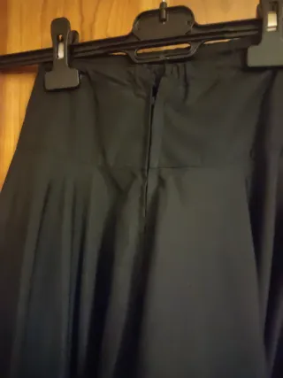 Falda Flamenca Niña Negra y Rosa