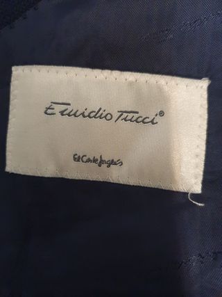 Blazer Emidio Tucci Talla 58 Azul Marino