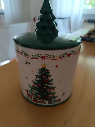 Barattolo ceramica albero di Natale