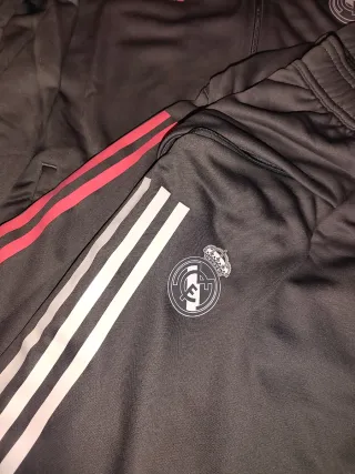 Chándal Real Madrid Adidas Gris/Rosa Talla M 20/21