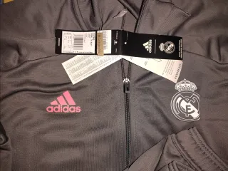 Chándal Real Madrid Adidas Gris/Rosa Talla M 20/21