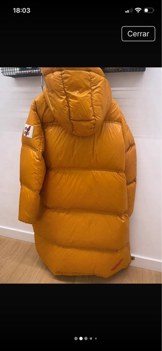 Plumífero After Label Naranja