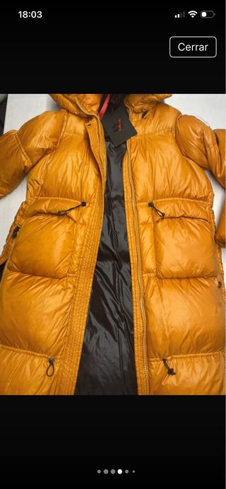 Plumífero After Label Naranja