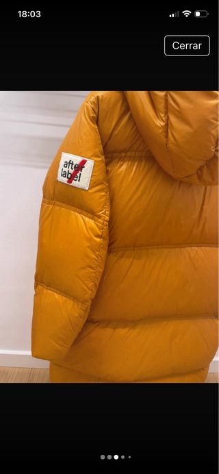 Plumífero After Label Naranja