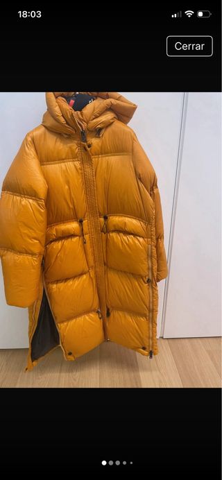 Plumífero After Label Naranja