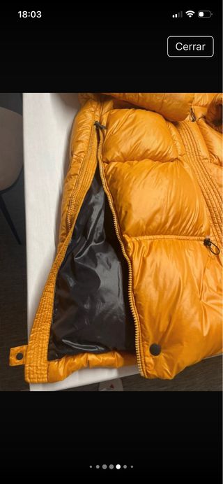 Plumífero After Label Naranja