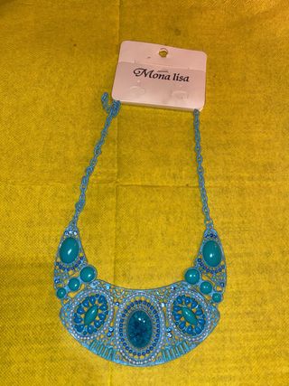 Collar Mona Lisa Azul Turquesa