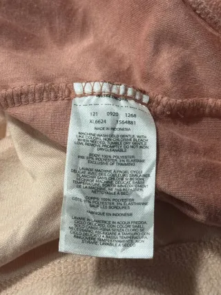 Pile zip bicolore donna Columbia color pesca