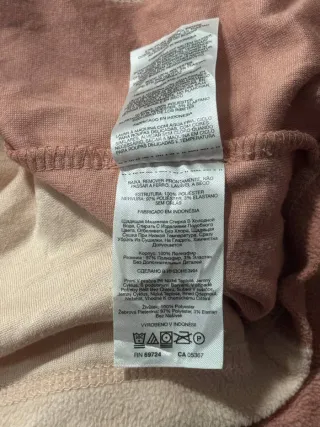 Pile zip bicolore donna Columbia color pesca