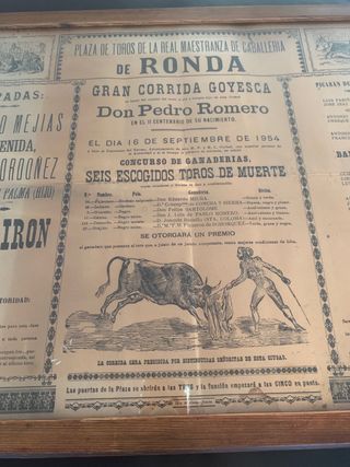 Cartel 1954 Taurino Ronda