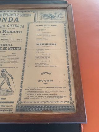 Cartel 1954 Taurino Ronda