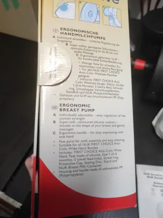 Sacaleches NUK Sensitive Ergonomico