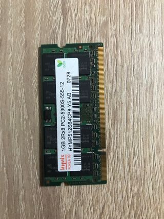 Memoria RAM Hynix 1GB PC Portátil