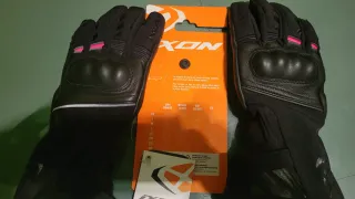 Guantes Moto IXON Mujer Negro/Rosa Pro rescue 3