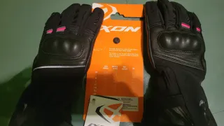 Guantes Moto IXON Mujer Negro/Rosa Pro rescue 3