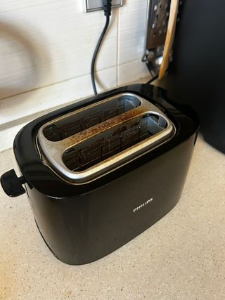 Tostadora Philips Negra