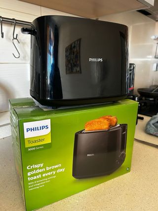 Tostadora Philips Negra