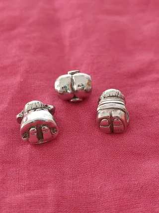 Conjunto 3 Charms Pandora Originales