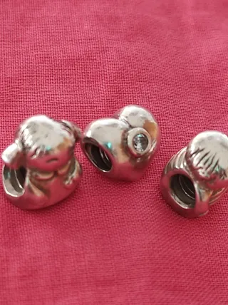 Conjunto 3 Charms Pandora Originales