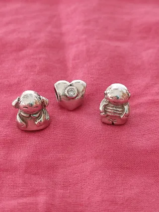 Conjunto 3 Charms Pandora Originales