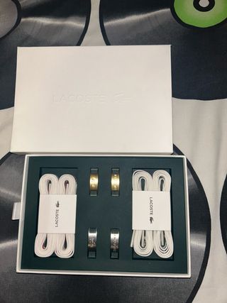 Lacoste Cordones y Llaveros Set
