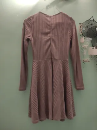 Vestido invierno de punto manga larga