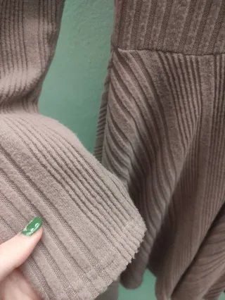 Vestido invierno de punto manga larga