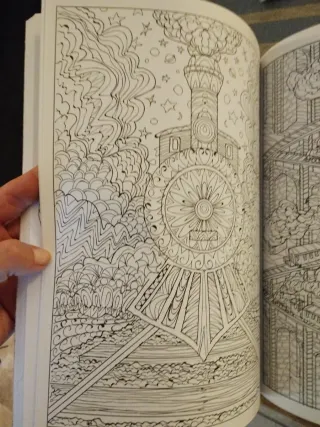 Dibujos y viajes fantásticos.Pintar para relajarse