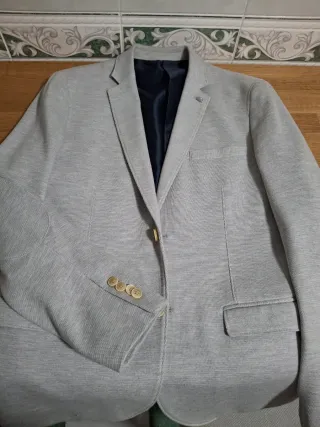 Chaqueta americana gris