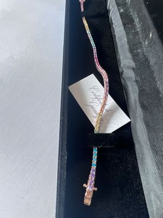 Pulsera rivière piedras mixtas.