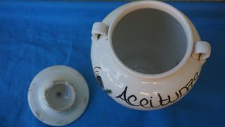 Tinaja Aceitunas Vintage Ceramica 26x17cm