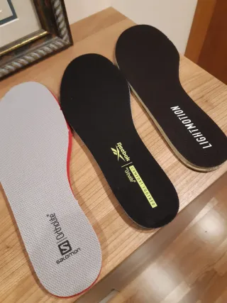 Plantillas Salomon, Reebok, Adidas Talla 43-44 2/3
