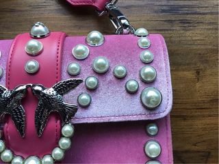 Pinko Borsa Gioiello Rosa Perle