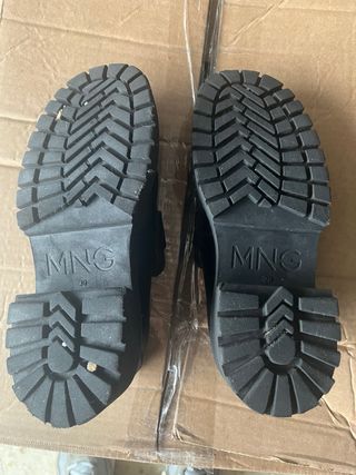 Mocasines negros mujer Mango 39