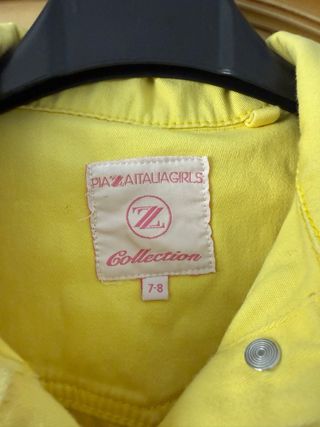Giacca gialla cropped 7-8 anni