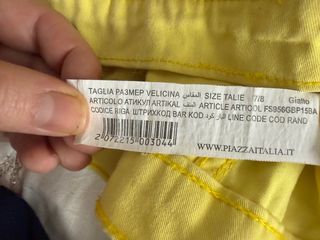 Giacca gialla cropped 7-8 anni