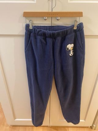 Pijama polar Snoopy Oysho Azul Marino