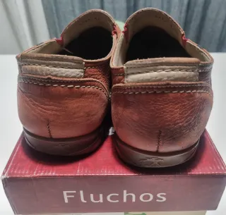 Mocasines Fluchos Marrón/Azul Talla 45