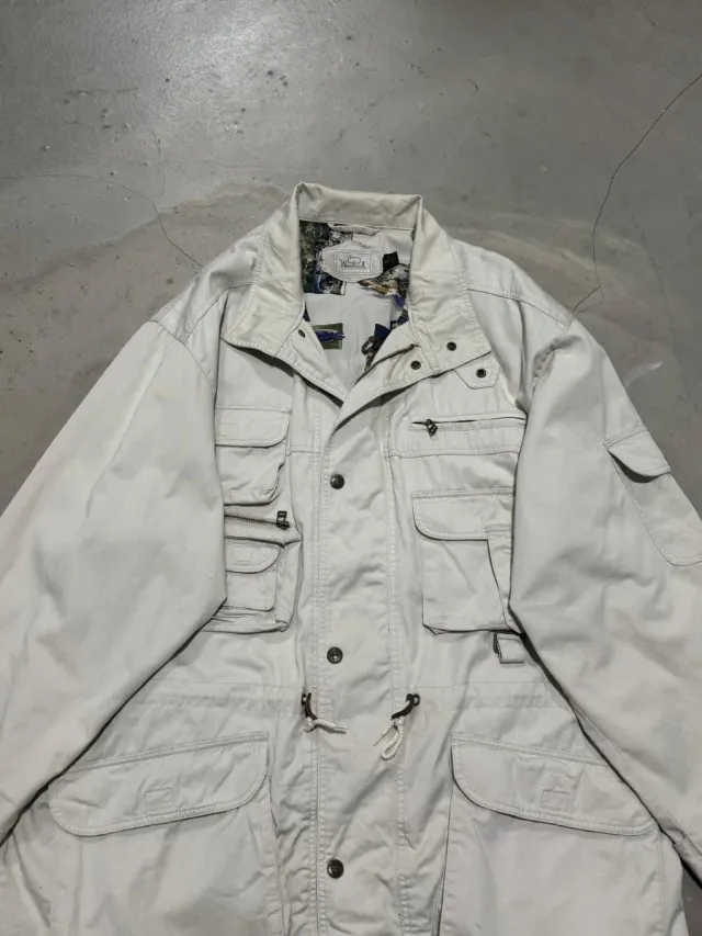 Woolrich parka vintage beige