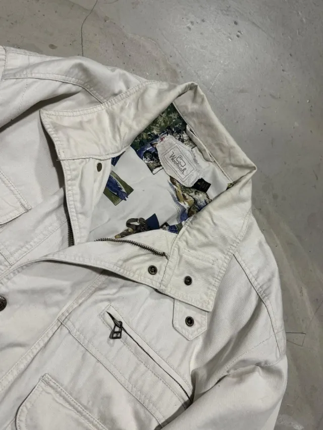 Woolrich parka vintage beige