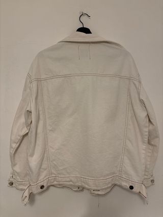 Chaqueta Jean Beige Mujer