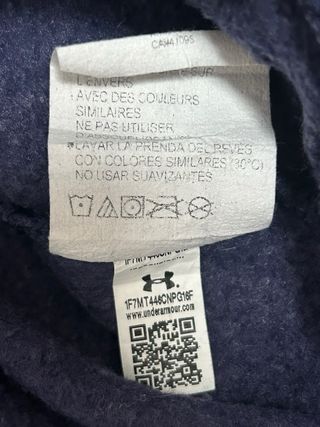 Sudadera Under Armour Logo Azul Talla L