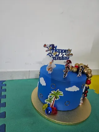 Decorazione torta compleanno Sonic