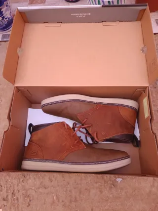 Skechers Regano en piel - Botas de cuero hombre