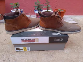 Skechers Regano en piel - Botas de cuero hombre