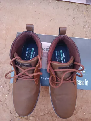 Skechers Regano en piel - Botas de cuero hombre