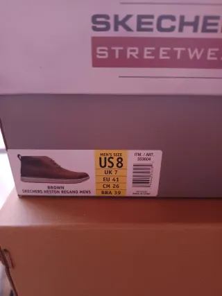 Skechers Regano en piel - Botas de cuero hombre